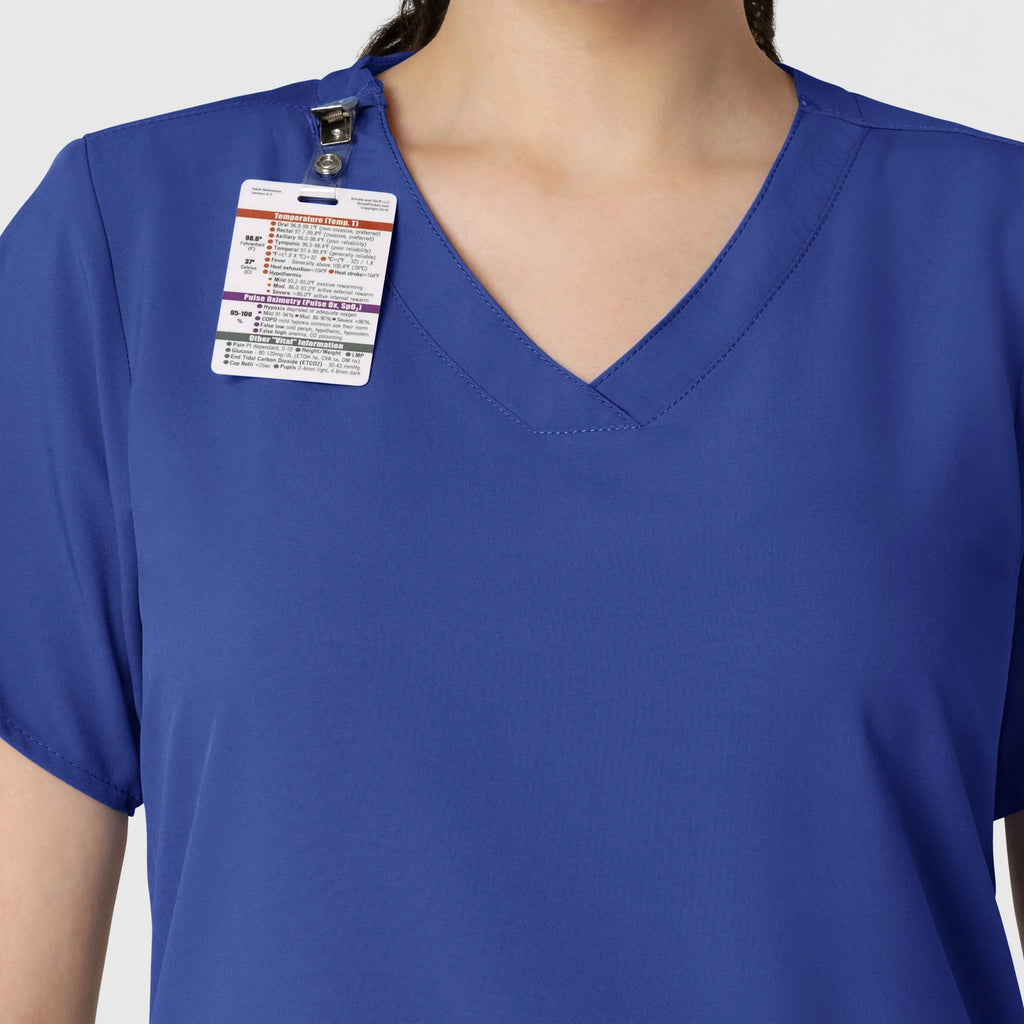 Wink Scrubs Women's Basic V-Neck Scrub Top Galaxy Blue | scrub-supply.com