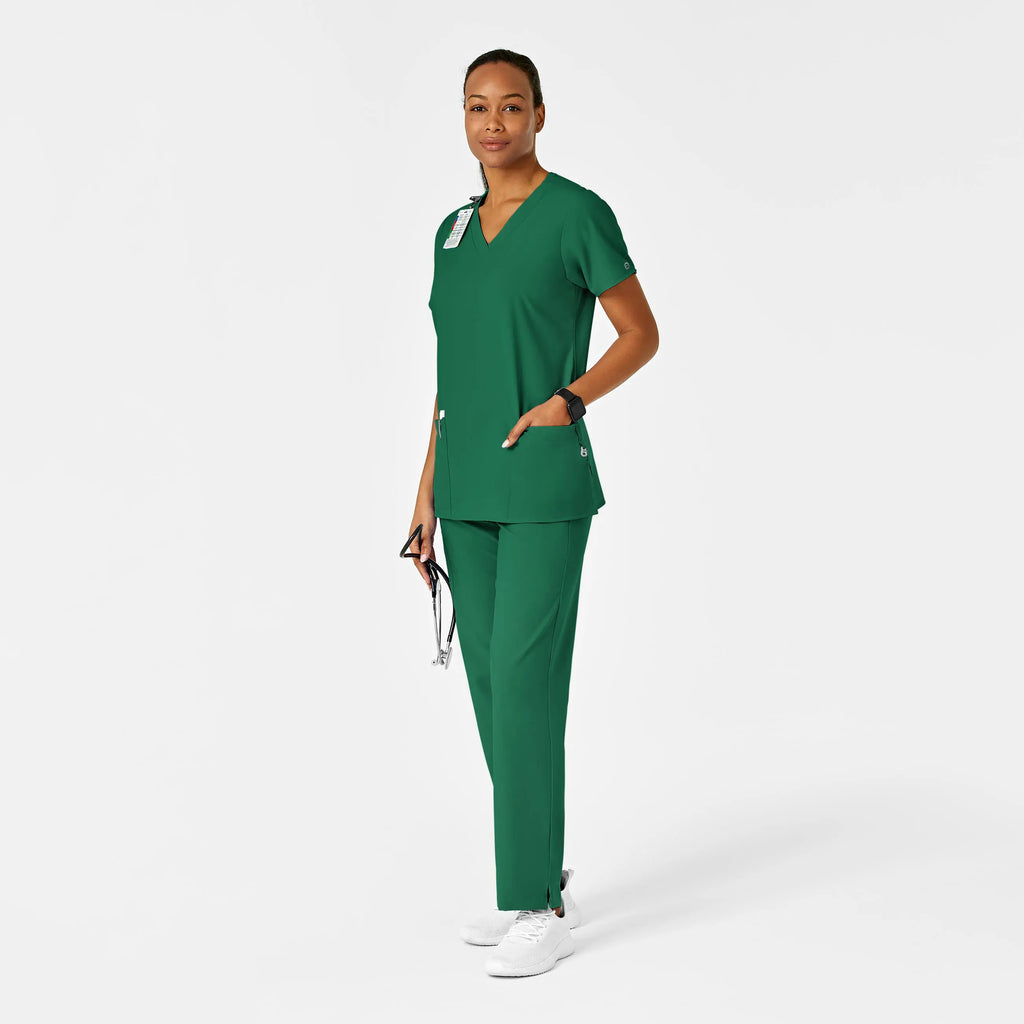 Wink Scrubs Women's Basic V-Neck Scrub Top Hunter | scrub-supply.com