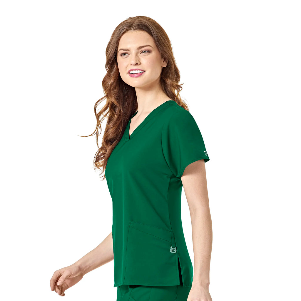 Wink Scrubs Women's Basic V-Neck Scrub Top Hunter | scrub-supply.com