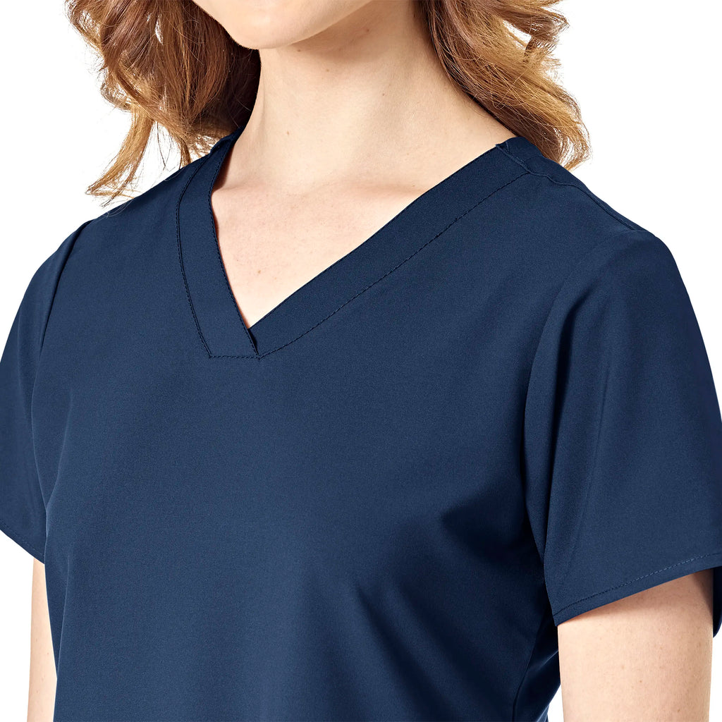 Wink Scrubs Women's Basic V-Neck Scrub Top Navy | scrub-supply.com