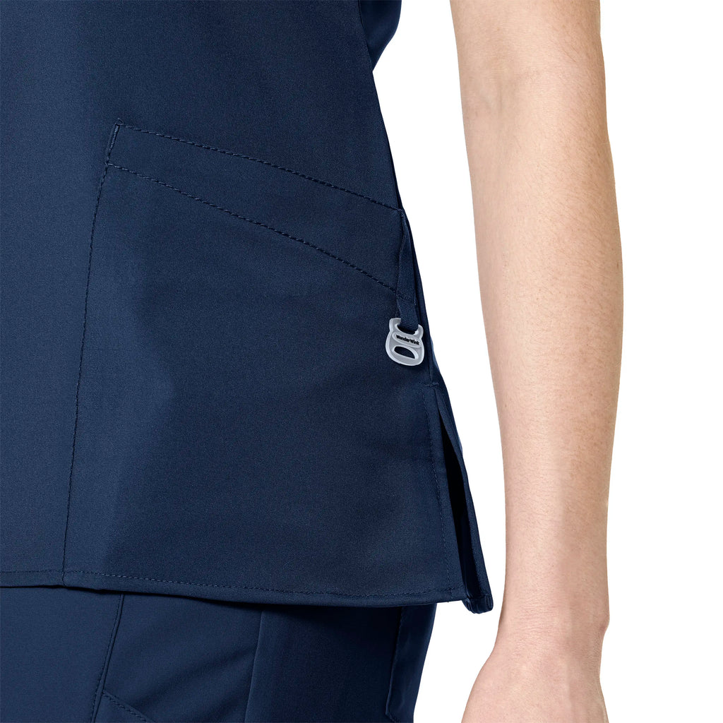 Wink Scrubs Women's Basic V-Neck Scrub Top Navy | scrub-supply.com