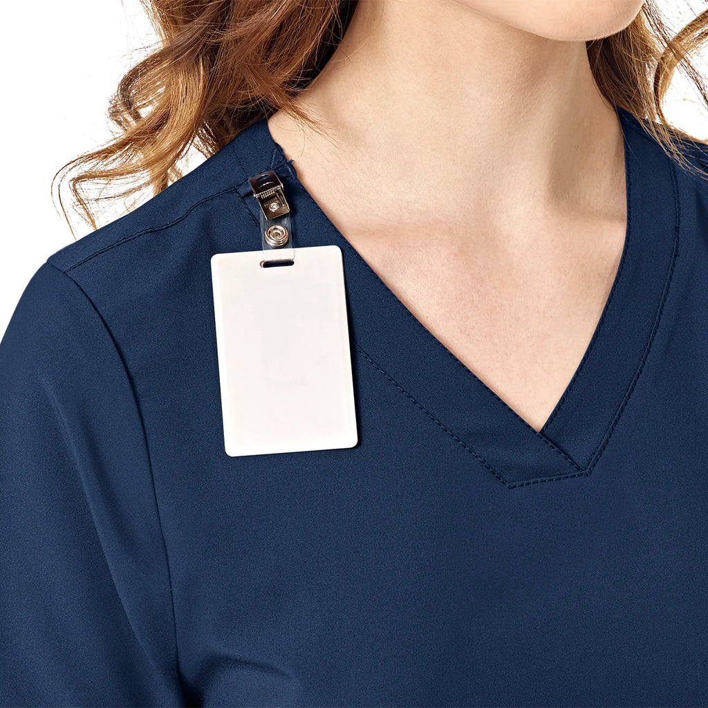 Wink Scrubs Women's Basic V-Neck Scrub Top Navy | scrub-supply.com