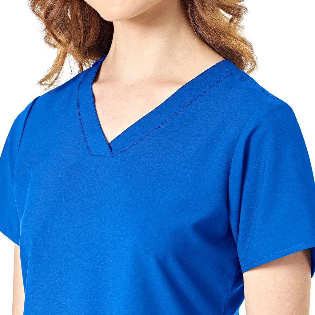 Wink Scrubs Women's Basic V-Neck Scrub Top Royal Blue | scrub-supply.com