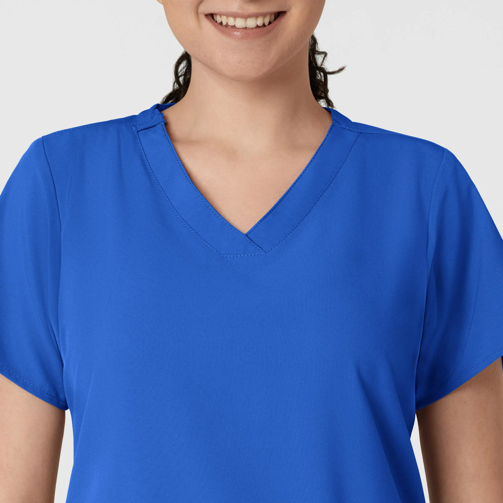 Wink Scrubs Women's Basic V-Neck Scrub Top Royal Blue | scrub-supply.com