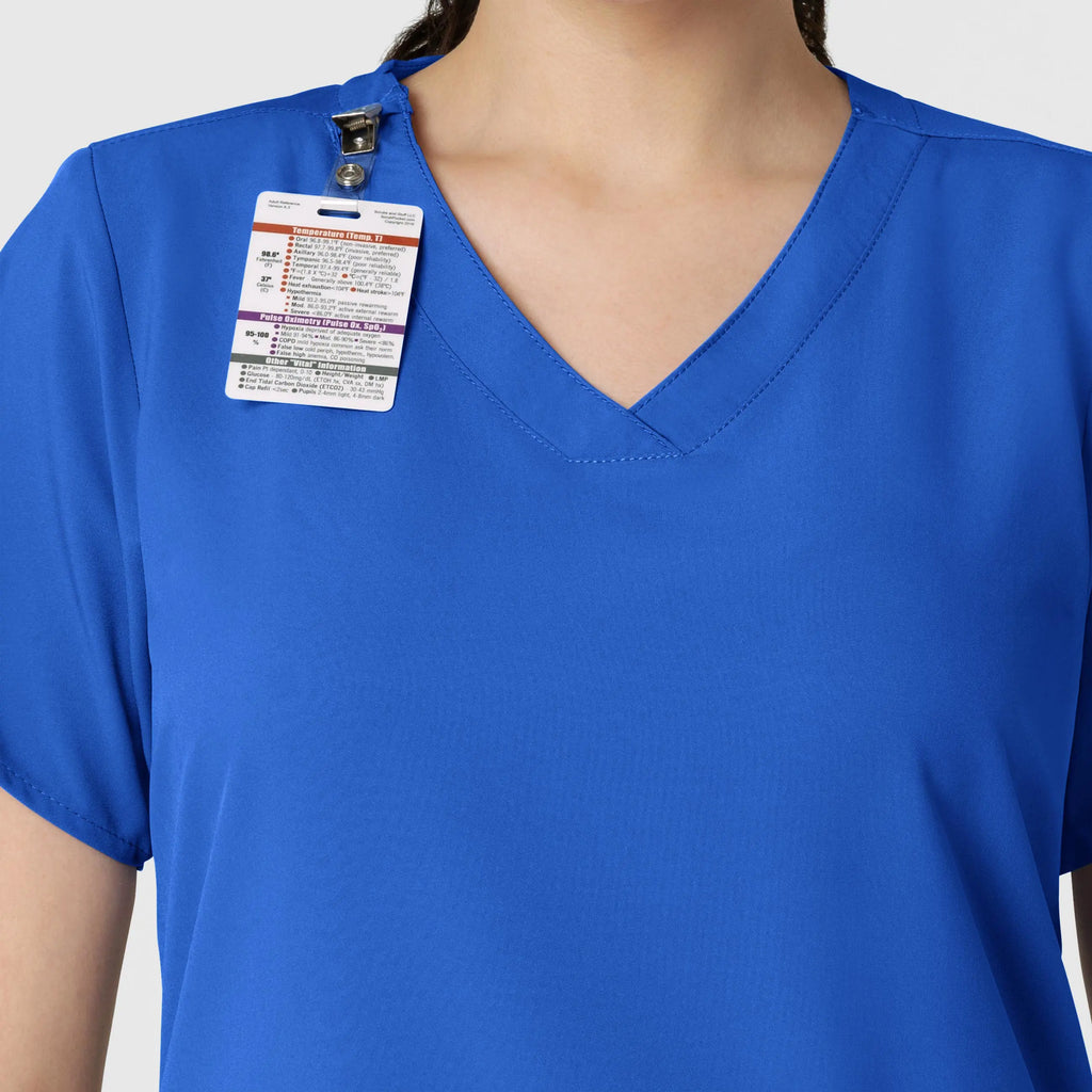 Wink Scrubs Women's Basic V-Neck Scrub Top Royal Blue | scrub-supply.com