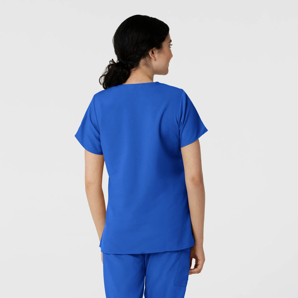 Wink Scrubs Women's Basic V-Neck Scrub Top Royal Blue | scrub-supply.com