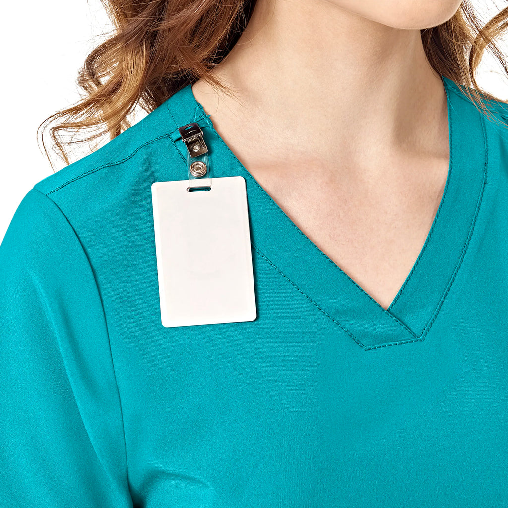 Wink Scrubs Women's Basic V-Neck Scrub Top Teal | scrub-supply.com