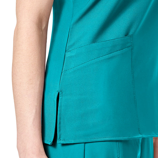 Wink Scrubs Women's Basic V-Neck Scrub Top Teal | scrub-supply.com