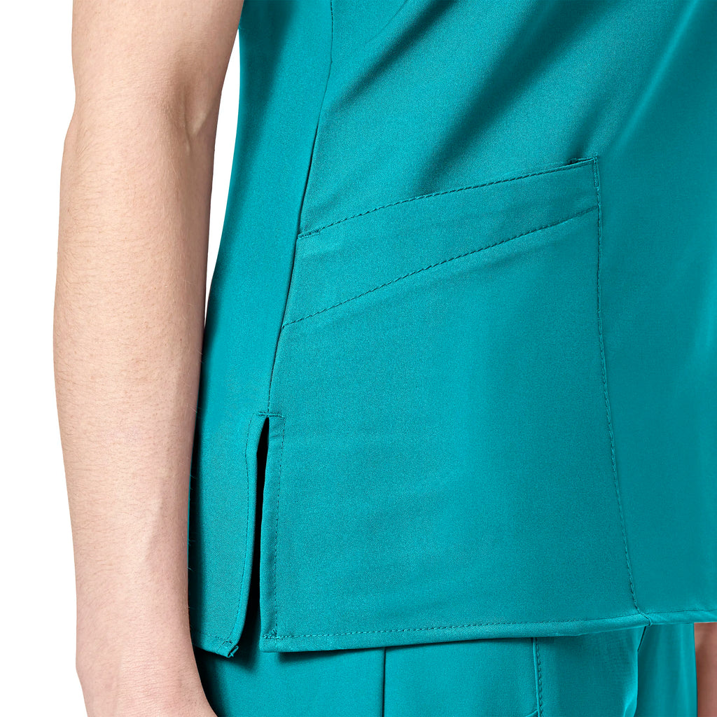 Wink Scrubs Women's Basic V-Neck Scrub Top Teal | scrub-supply.com