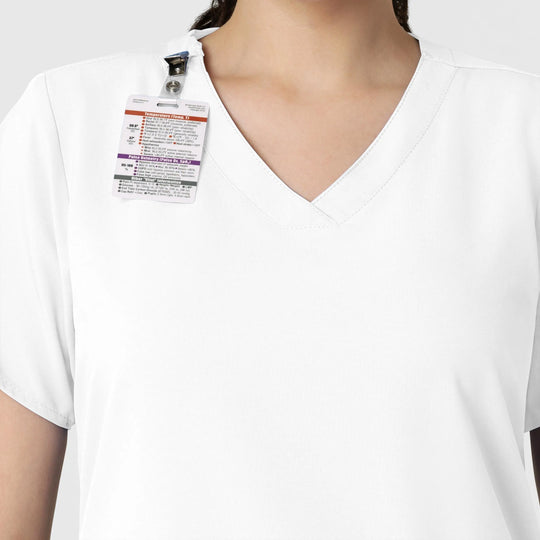 Wink Scrubs Women's Basic V-Neck Scrub Top White | scrub-supply.com