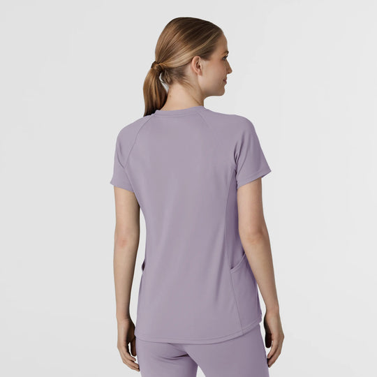Wink Scrubs Women's Knit Flex-n-Reach V-Neck Raglan Scrub Top Wisteria | scrub-supply.com