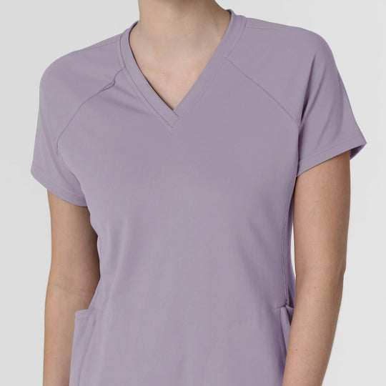 Wink Scrubs Women's Knit Flex-n-Reach V-Neck Raglan Scrub Top Wisteria | scrub-supply.com