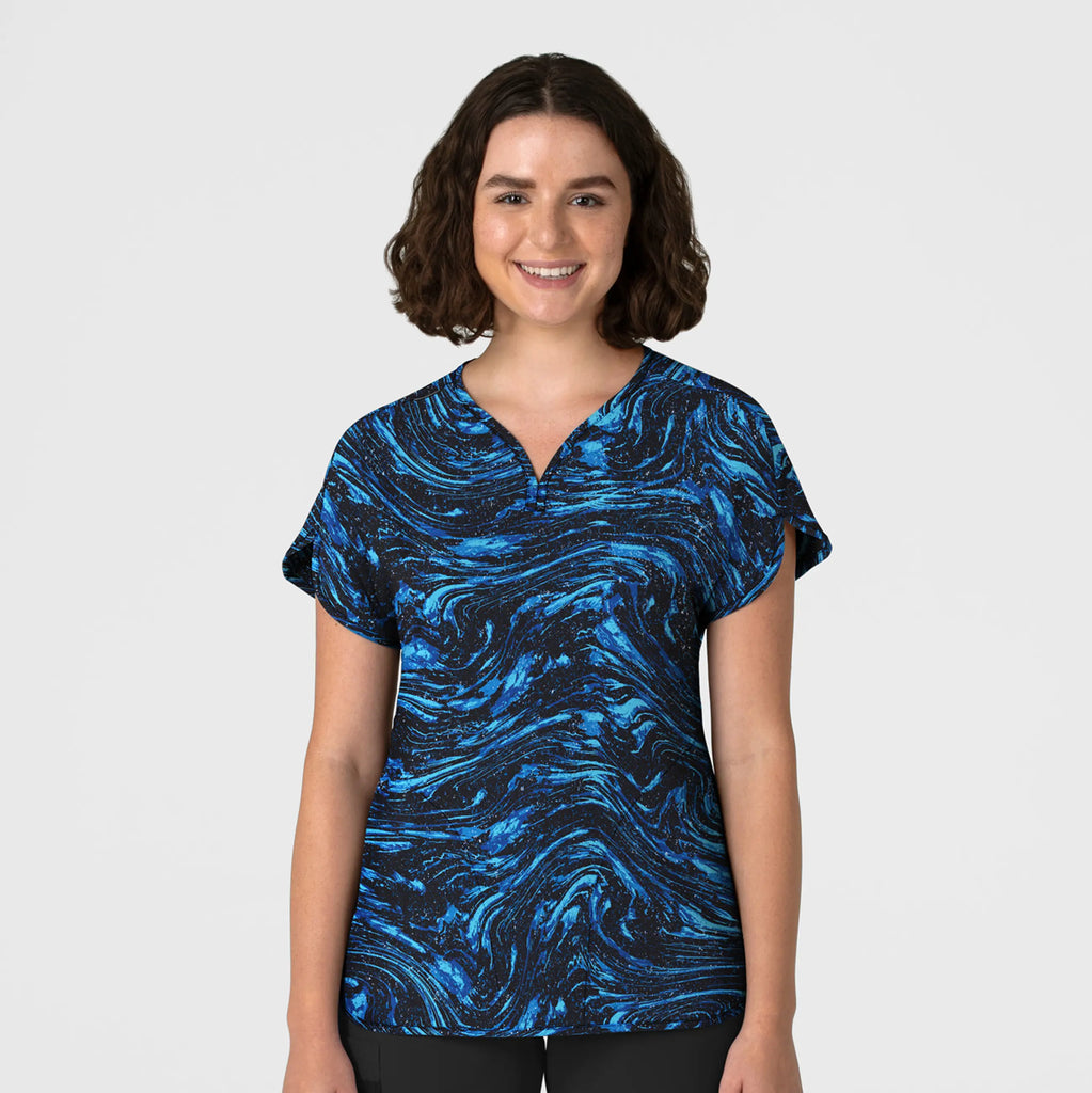 Wink Scrubs Women's Dolman Print Scrub Top Starry Sparkle | scrub-supply.com