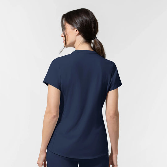 Wink Scrubs Women's Align V-Neck Scrub Top Navy | scrub-supply.com