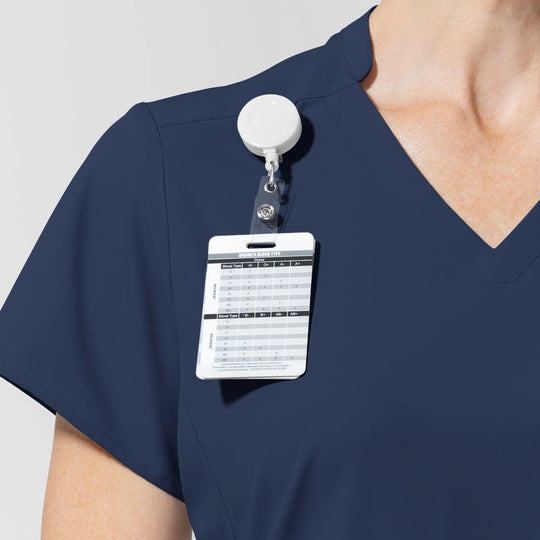 Wink Scrubs Women's Align V-Neck Scrub Top Navy | scrub-supply.com