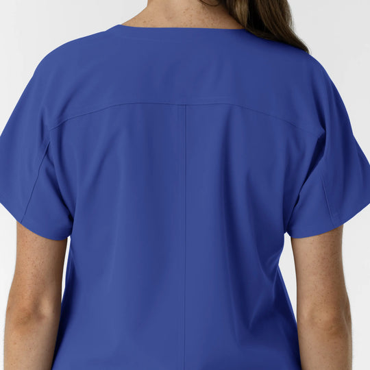 Wink Scrubs Women's Drop Shoulder Tunic Scrub Top Galaxy Blue | scrub-supply.com