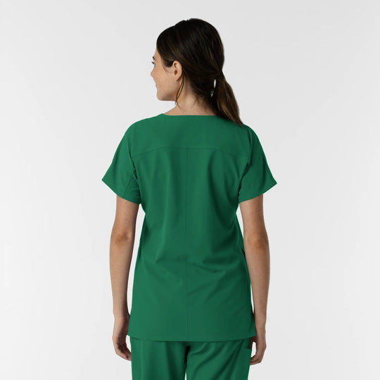 Wink Scrubs Women's Drop Shoulder Tunic Scrub Top Hunter | scrub-supply.com