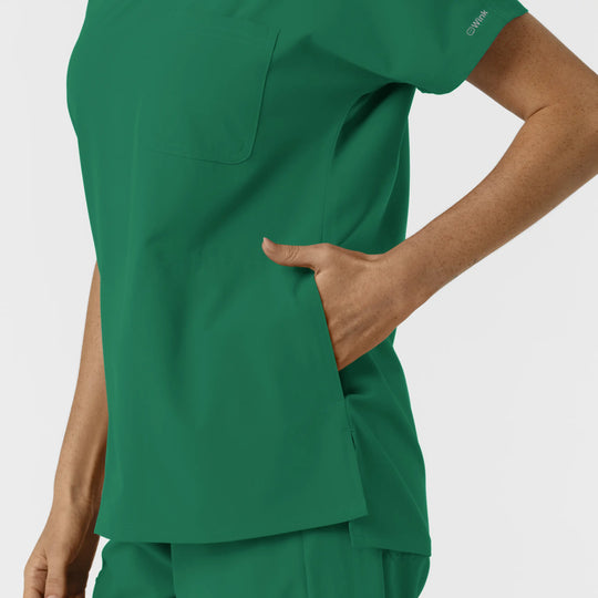 Wink Scrubs Women's Drop Shoulder Tunic Scrub Top Hunter | scrub-supply.com