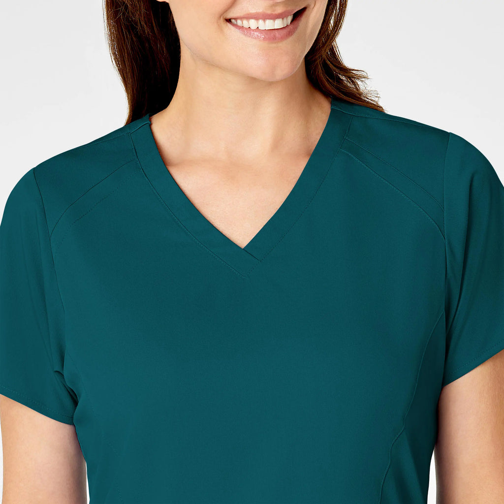 Wink Scrubs Women's 4 Pocket V-Neck Scrub Top Caribbean Blue | scrub-supply.com