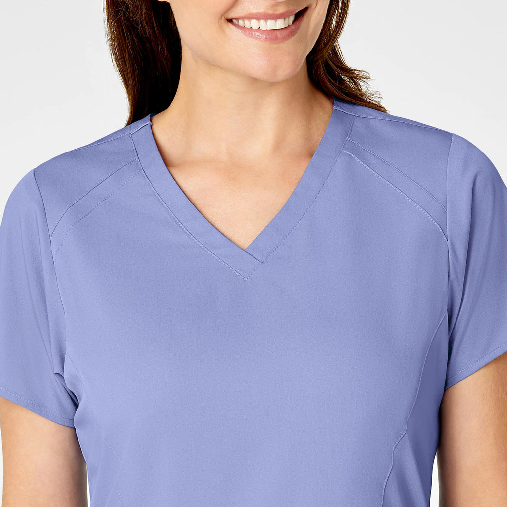 Wink Scrubs Women's 4 Pocket V-Neck Scrub Top Ceil Blue | scrub-supply.com