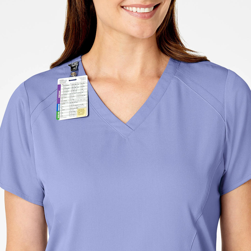 Wink Scrubs Women's 4 Pocket V-Neck Scrub Top Ceil Blue | scrub-supply.com