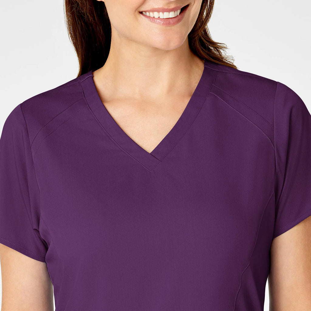 Wink Scrubs Women's 4 Pocket V-Neck Scrub Top Eggplant | scrub-supply.com