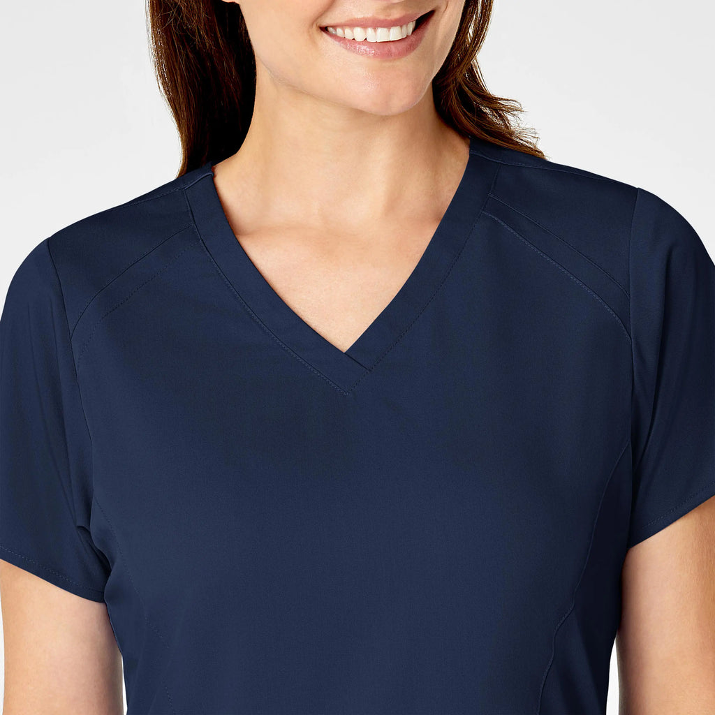 Wink Scrubs Women's 4 Pocket V-Neck Scrub Top Navy | scrub-supply.com