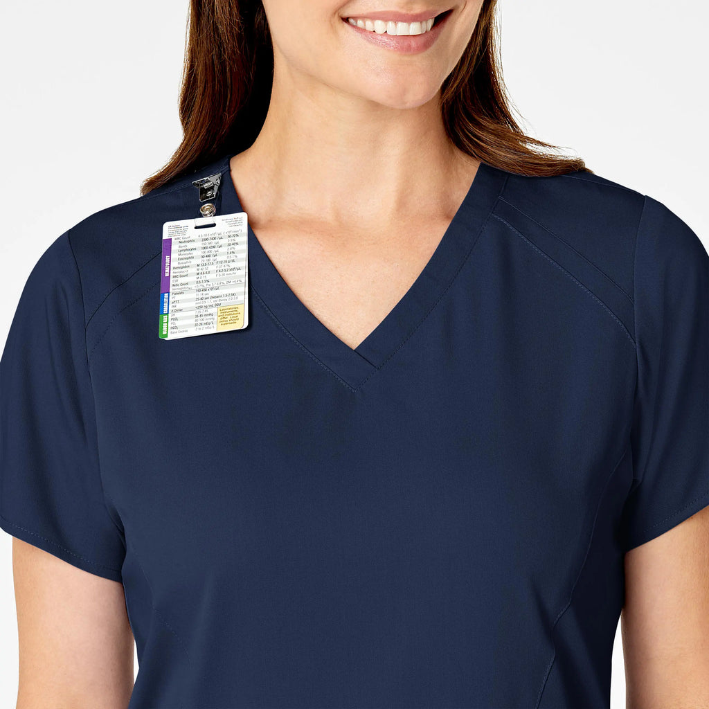 Wink Scrubs Women's 4 Pocket V-Neck Scrub Top Navy | scrub-supply.com