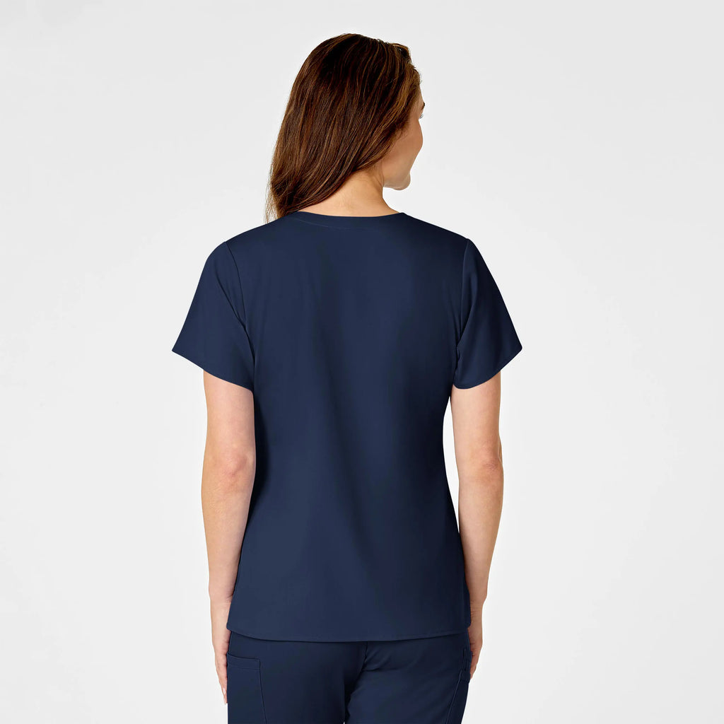 Wink Scrubs Women's 4 Pocket V-Neck Scrub Top Navy | scrub-supply.com