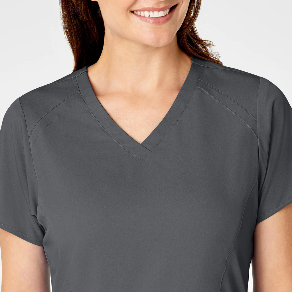 Wink Scrubs Women's 4 Pocket V-Neck Scrub Top Pewter | scrub-supply.com