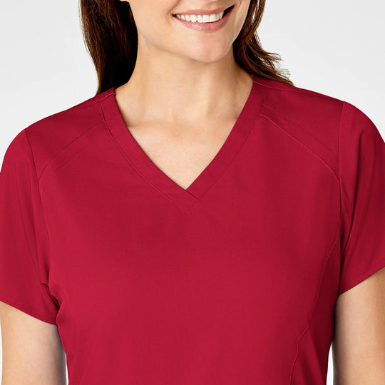 Wink Scrubs Women's 4 Pocket V-Neck Scrub Top Red | scrub-supply.com