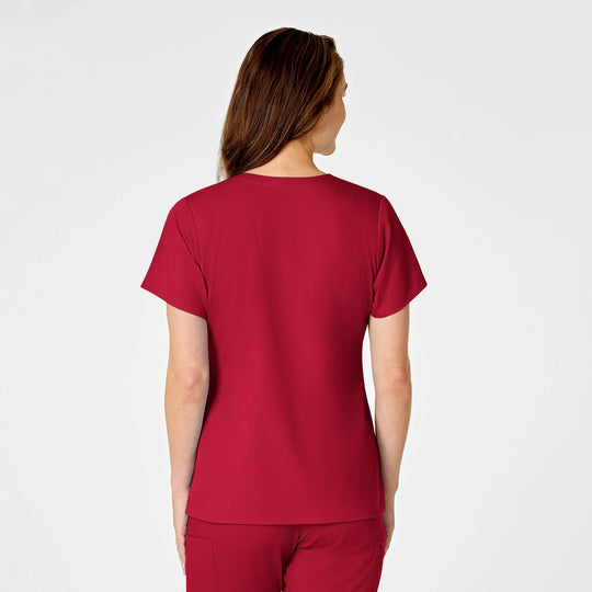 Wink Scrubs Women's 4 Pocket V-Neck Scrub Top Red | scrub-supply.com