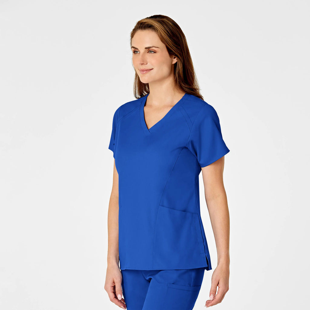 Wink Scrubs Women's 4 Pocket V-Neck Scrub Top Royal Blue | scrub-supply.com