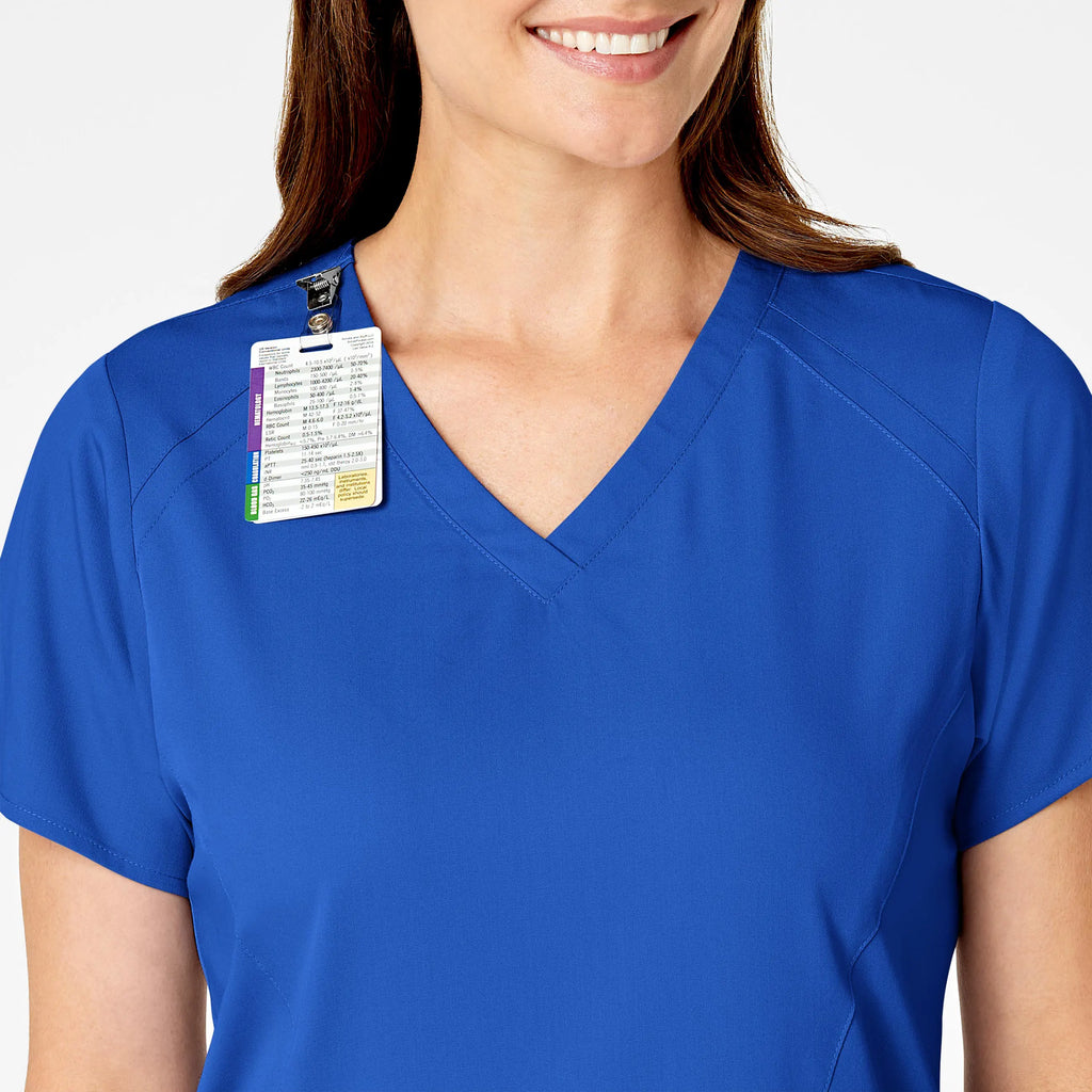 Wink Scrubs Women's 4 Pocket V-Neck Scrub Top Royal Blue | scrub-supply.com