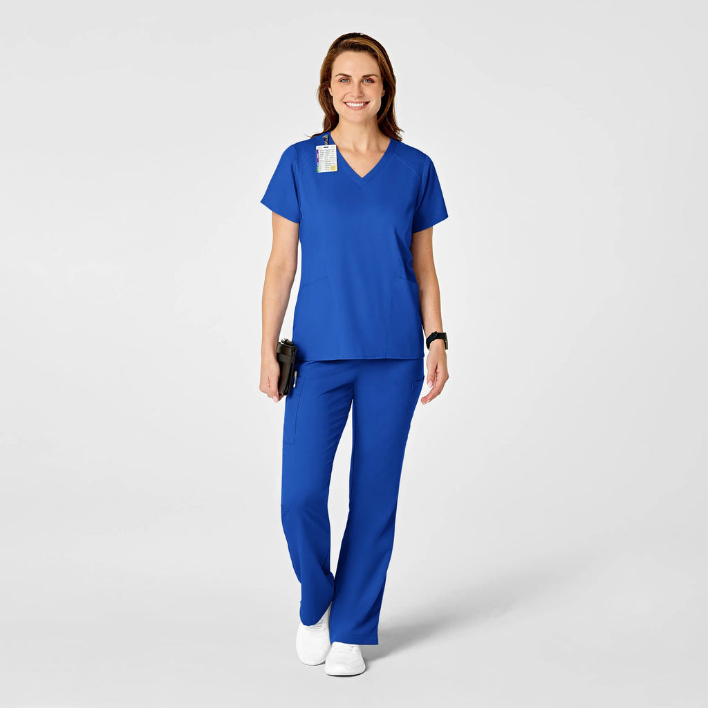 Wink Scrubs Women's 4 Pocket V-Neck Scrub Top Royal Blue | scrub-supply.com