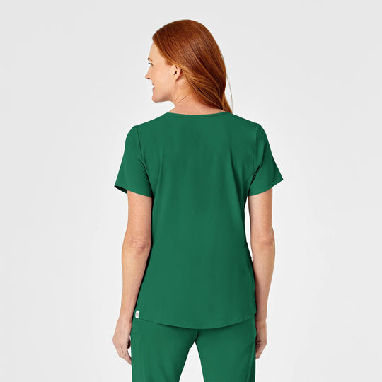Wink Scrubs Women's RENEW Mock Wrap Scrub Top Hunter | scrub-supply.com