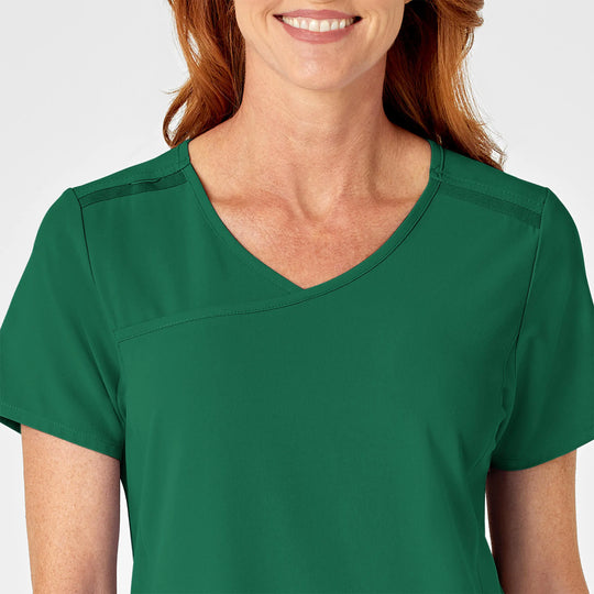 Wink Scrubs Women's RENEW Mock Wrap Scrub Top Hunter | scrub-supply.com