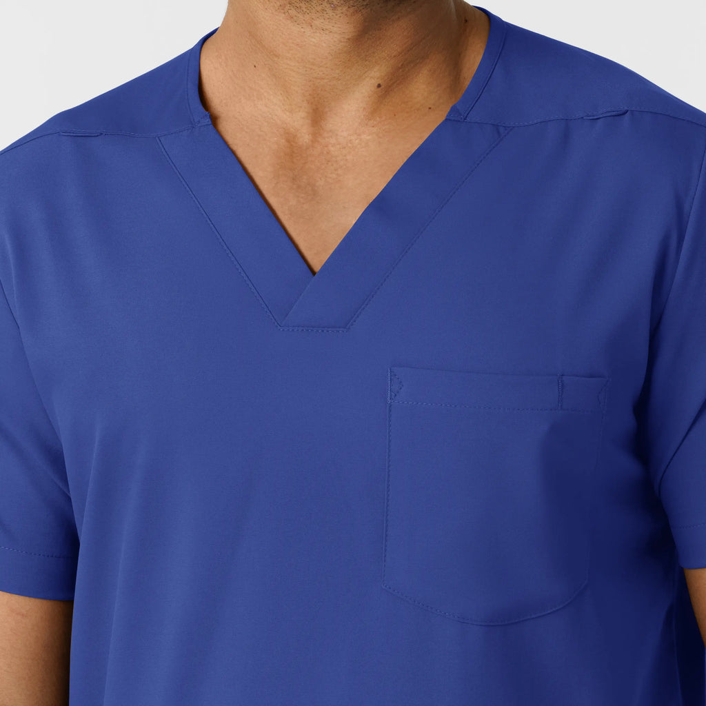 Wink Scrubs Men's Multi Pocket V-Neck Scrub Top Galaxy Blue | scrub-supply.com
