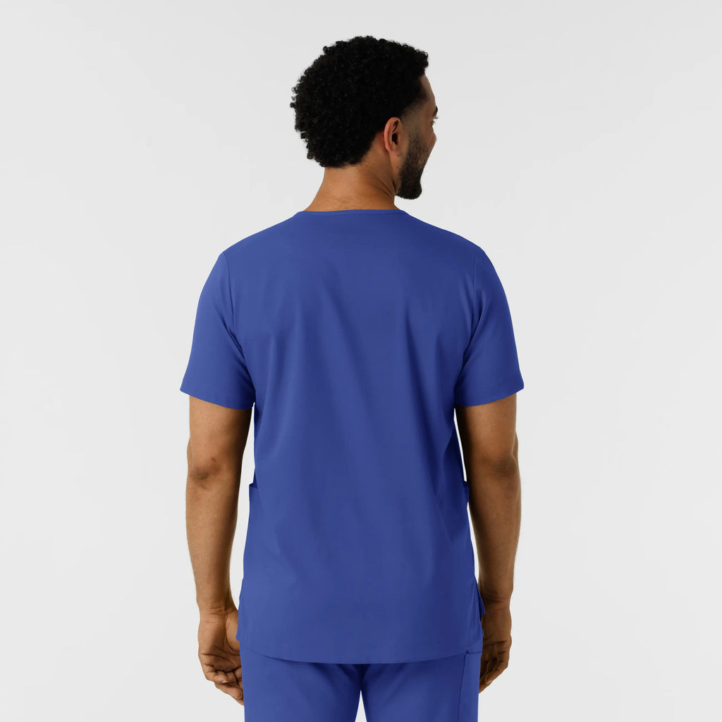 Wink Scrubs Men's Multi Pocket V-Neck Scrub Top Galaxy Blue | scrub-supply.com