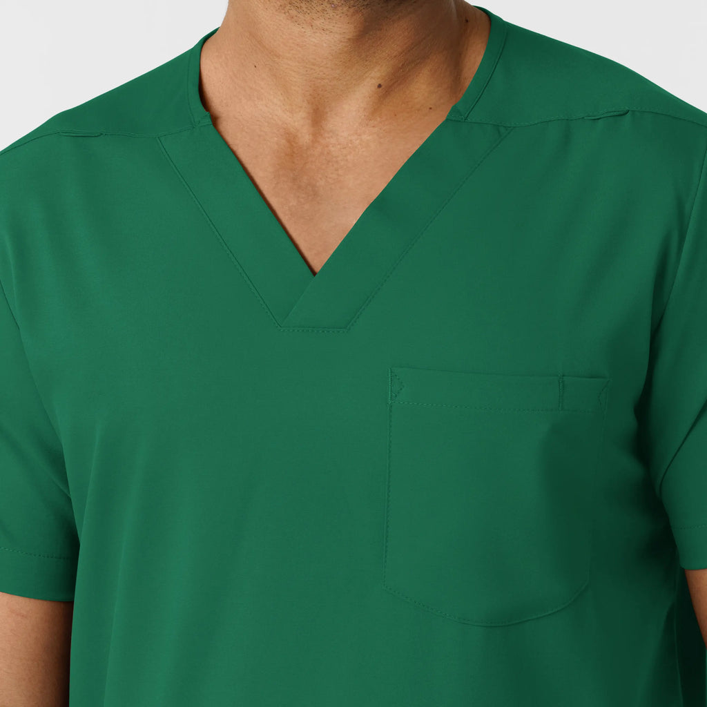 Wink Scrubs Men's Multi Pocket V-Neck Scrub Top Hunter | scrub-supply.com