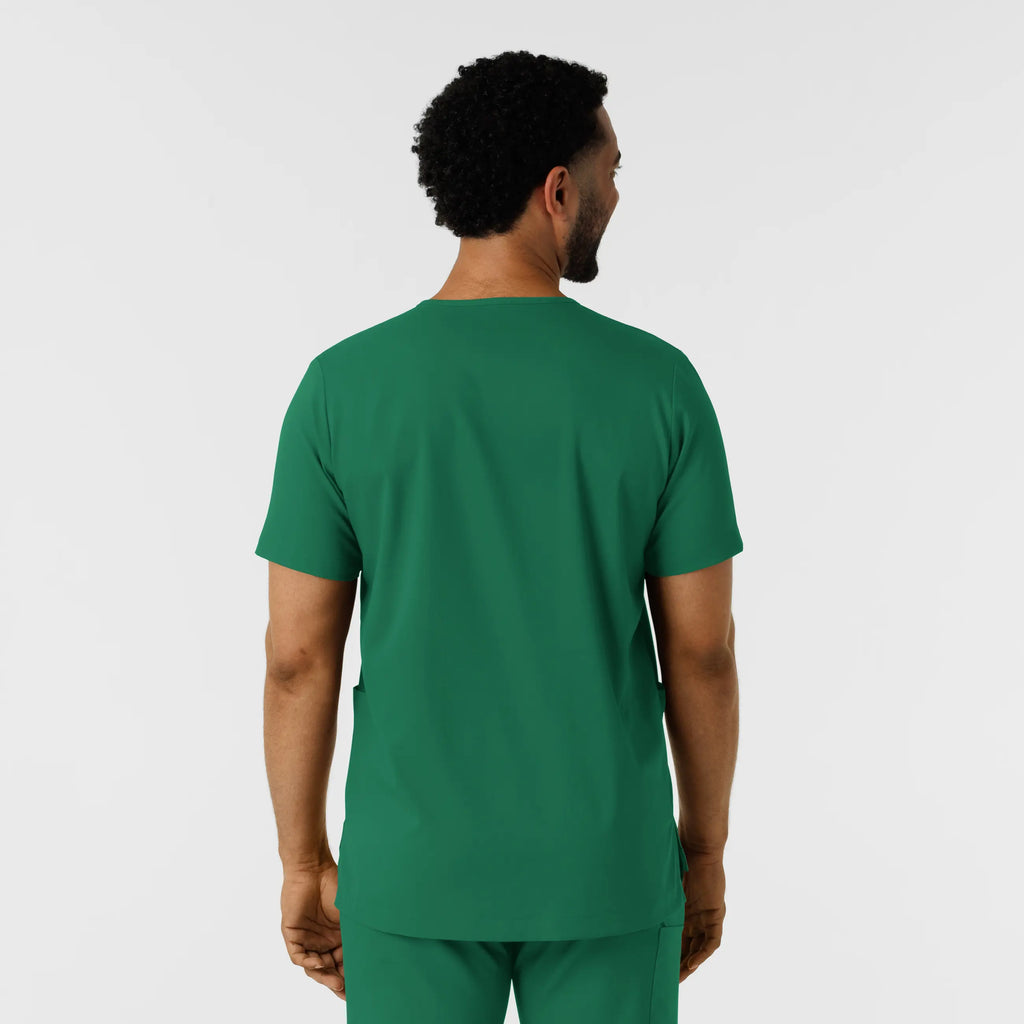 Wink Scrubs Men's Multi Pocket V-Neck Scrub Top Hunter | scrub-supply.com