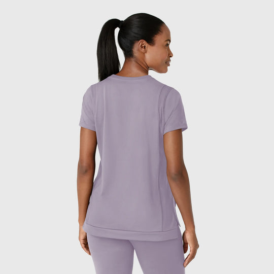 Wink Scrubs Women's Knit Flex-n-Reach Crew Neck Scrub Top Wisteria | scrub-supply.com