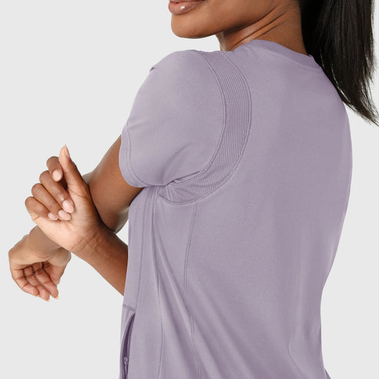 Wink Scrubs Women's Knit Flex-n-Reach Crew Neck Scrub Top Wisteria | scrub-supply.com