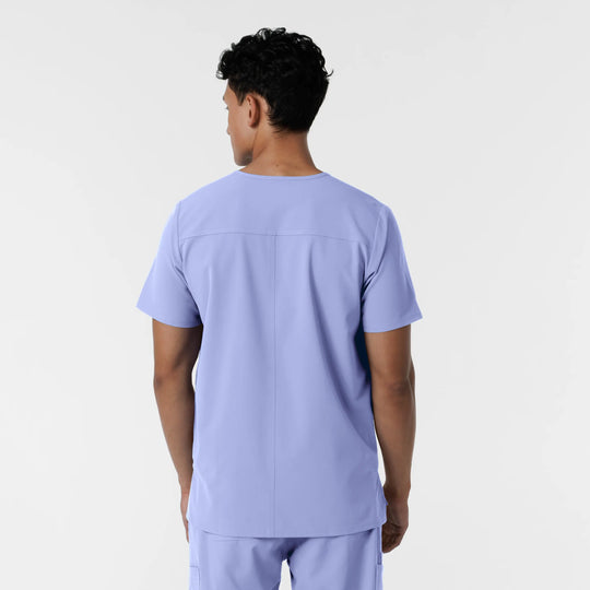 Wink Scrubs Men's V-Neck Scrub Top Ceil Blue | scrub-supply.com
