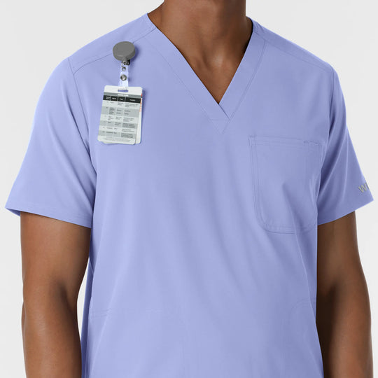 Wink Scrubs Men's V-Neck Scrub Top Ceil Blue | scrub-supply.com