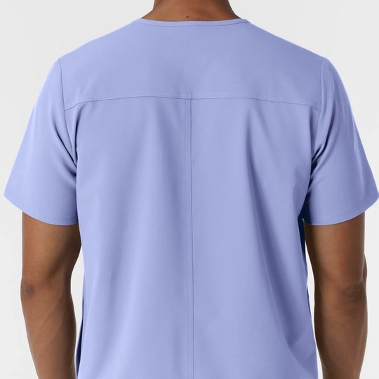 Wink Scrubs Men's V-Neck Scrub Top Ceil Blue | scrub-supply.com