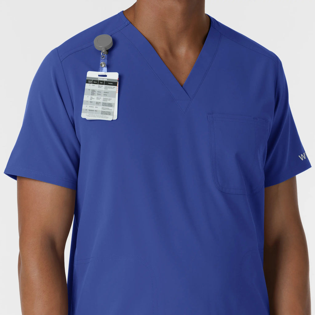 Wink Scrubs Men's V-Neck Scrub Top Galaxy Blue | scrub-supply.com