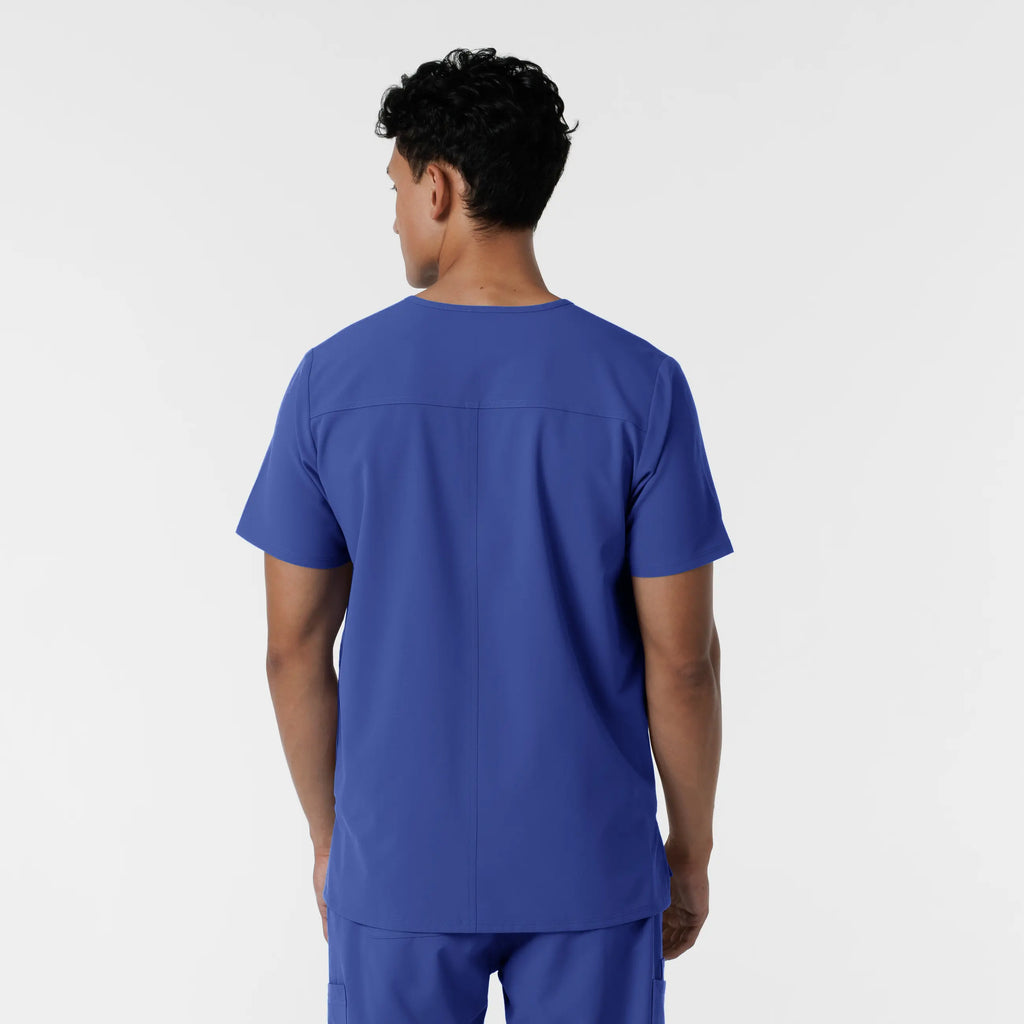 Wink Scrubs Men's V-Neck Scrub Top Galaxy Blue | scrub-supply.com
