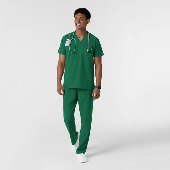 Wink Scrubs Men's V-Neck Scrub Top Hunter | scrub-supply.com