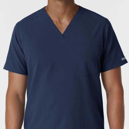 Wink Scrubs Men's V-Neck Scrub Top Navy | scrub-supply.com